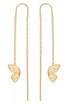 Women's Olivia Burton Butterfly Wing Chain Thread Through Earrings