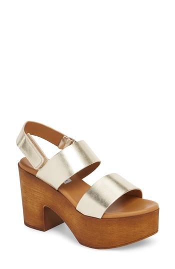 Women's Steve Madden Marena Slingback Platform Sandal M - Beige