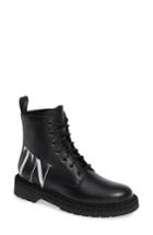 Women's Valentino Garavani Vltn Combat Boot .5us / 35.5eu - Black