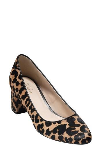 Women's Cole Haan Justine Block Heel Pump B - Brown