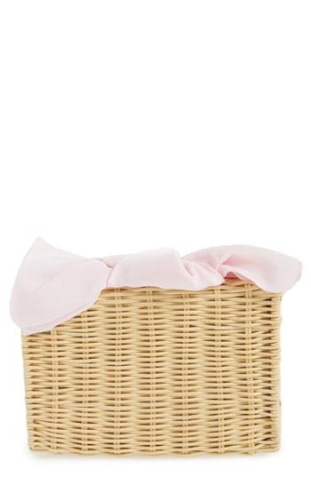 Pamela Munson Woven Rattan Clutch -