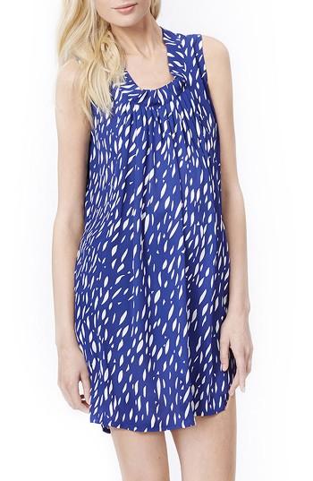 Women's Loyal Hana 'anya' Print Maternity/nursing Shift Dress - Blue