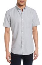 Men's Nordstrom Men's Shop Slim Fit Check Sport Shirt, Size - Ivory