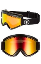 Women's Electric Egv Snow Goggles - Gloss Black/ Red Chrome