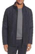 Men's Ted Baker London Quilted Funnel Neck Jacket (s) - Blue