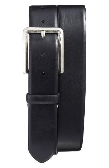 Men's Mezlan Vaqueta Leather Belt - Black