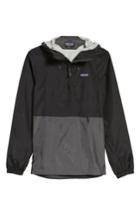 Men's Patagonia Torrentshell Packable Fit Rain Jacket, Size Large - Black