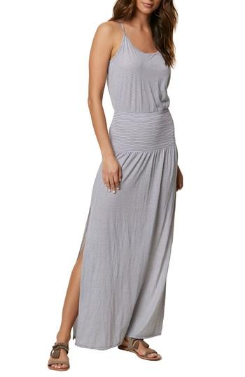 Women's O'neill Gwen Stripe Knit Maxi Dress - Blue