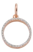 Women's Monica Vinader 'naida' Open Circle Diamond Pendant
