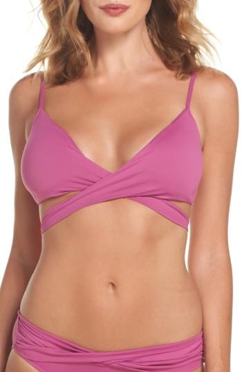 Women's Seafolly Wrap Bikini Top Us / 12 Au - Pink