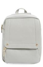 Girly Faux Leather Flap Mini Backpack -