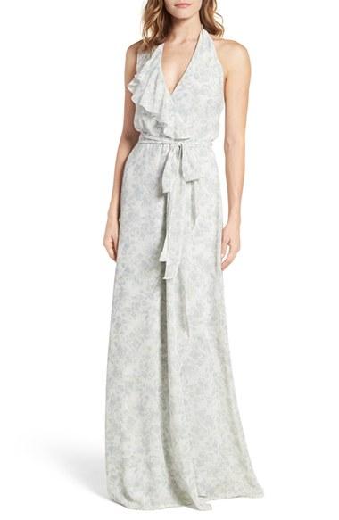 Women's Nouvelle Amsale Poppy Ruffle Gown