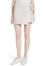 Women's Theory Tie Wrap Stripe Miniskirt - Blue