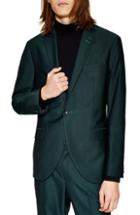 Men's Topman Banbury Slim Fit Suit Jacket R - Green