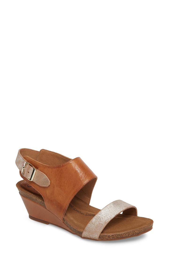 Women's Sofft 'vanita' Leather Sandal .5 M - Brown