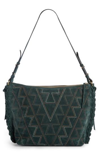 Isabel Marant Osun Stitched Suede Shoulder Bag -
