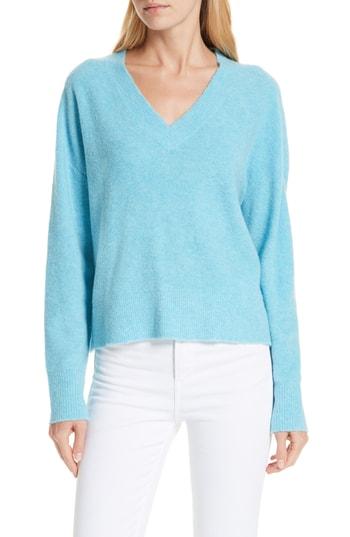 Women's Nordstrom Signature Cashmere Blend Boucle Sweater - Blue/green