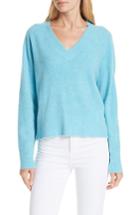Women's Nordstrom Signature Cashmere Blend Boucle Sweater - Blue/green