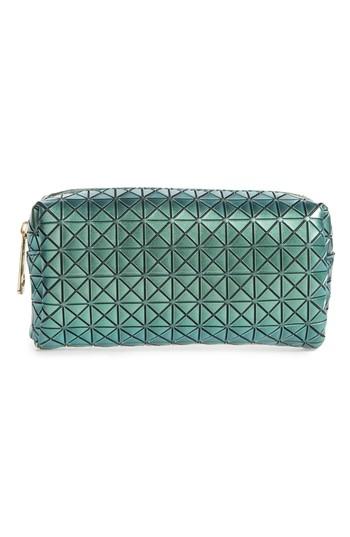 Yoki Bags Diamond Embossed Cosmetics Bag, Size - Green