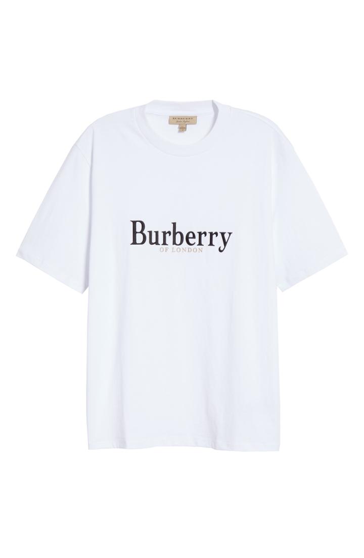 Men's Burberry Lopori Logo T-shirt - White