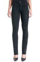 Petite Women's Liverpool Jeans Company Sadie Mid Rise Stretch Straight Jeans P - Black