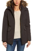 Women's Helly Hansen 'eira' Waterproof Jacket With Faux Fur Hood - Black