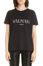 Women's Balmain Logo Tee Us / 34 Fr - Black