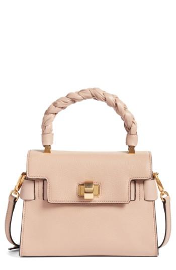 Miu Miu Madras Leather Top Handle Satchel - Orange