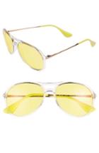 Women's Ray-ban 59mm Aviator Sunglasses - Yellow