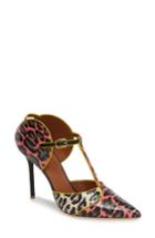 Women's Malone Souliers Imogen Genuine Snakeskin T-strap Pump .5us / 36eu - Pink