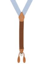 Men's Nordstrom Men's Shop Open Dot Suspenders, Size - Blue Forever