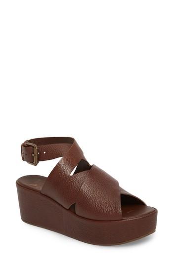 Women's Amuse Society X Matisse Runway Wedge Sandal M - Brown