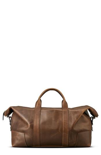Men's Shinola Madone Leather Carryall Bag - Brown