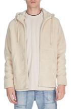 Men's Zanerobe Yeti Zip Fleece Hoodie - Beige