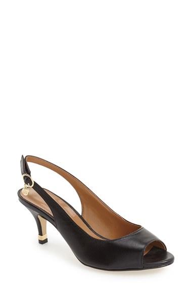 Women's J. Renee 'gardenroad' Slingback Peep Toe Pump Aa - Black