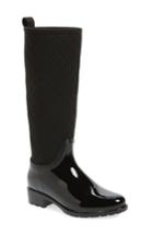 Women's Dav Parma Quilted Waterproof Rain Boot, Size 8 M - Black