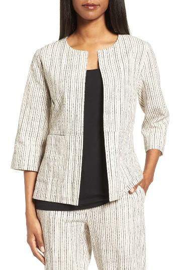 Women's Eileen Fisher Organic Cotton Round Neck Jacket