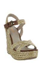 Women's Mia Leila Platform Wedge Sandal M - Beige