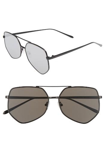 Women's Bonnie Clyde Figueroa 58mm Sunglasses - Gravity Black