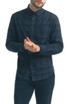 Men's Good Man Brand Check Sport Shirt - Blue