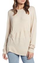 Women's Something Navy Knot Detail Pullover, Size - Beige