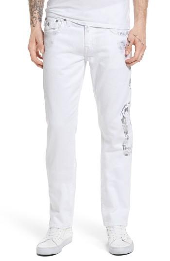 Men's True Religion Brand Jeans 'geno' Straight Leg Jeans - White