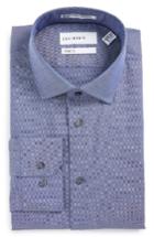 Men's Calibrate Trim Fit Non-iron Solid Stretch Dress Shirt