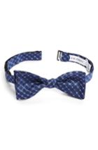 Men's Calibrate Forget Me Not Medallion Silk Bow Tie, Size - Blue