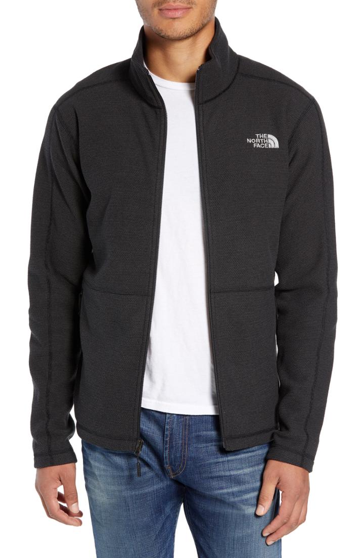 Men's The North Face Texture Cap Rock Fleece Jacket - Black