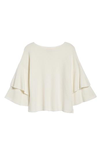 Women's Madewell Tier Sleeve Sweater - White