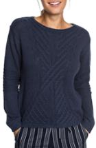 Women's Roxy Glimpse Of Romance Cable Knit Sweater - Blue