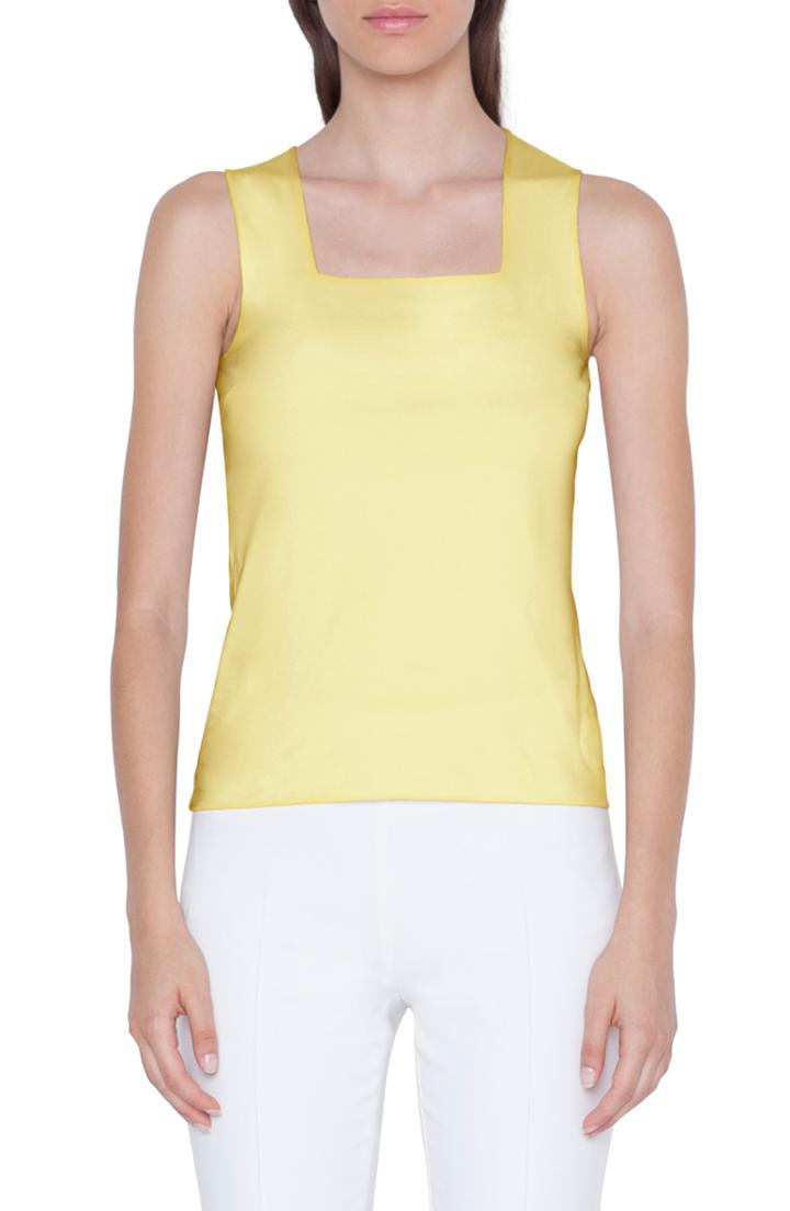 Women's Akris Punto Square Neck Tank - Yellow