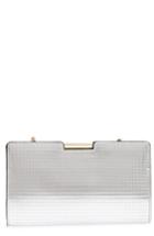 Milly Small Mirror Mosaic Leather Frame Clutch -