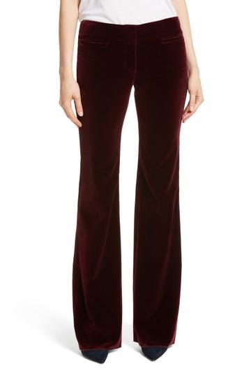 Women's Nili Lotan Amoire Velvet Flare Pants